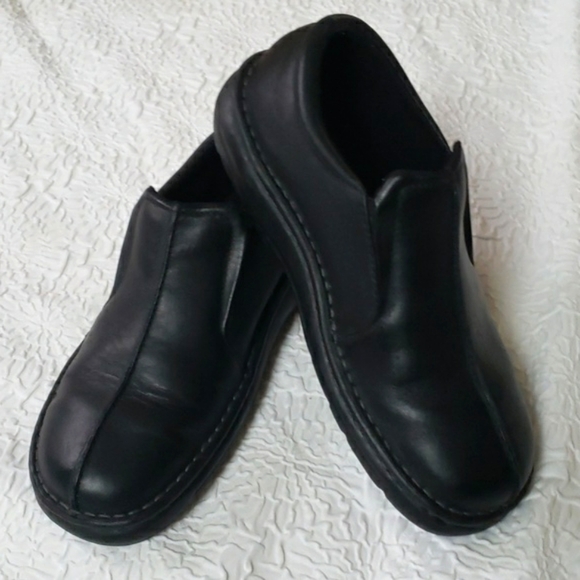 Thom McAn Black Leather Marcos Loafer Shoe, Comfort slip-on. Size 8 main image 5